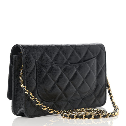Chanel Caviar Quilted Wallet On Chain WOC Black 3 of 15