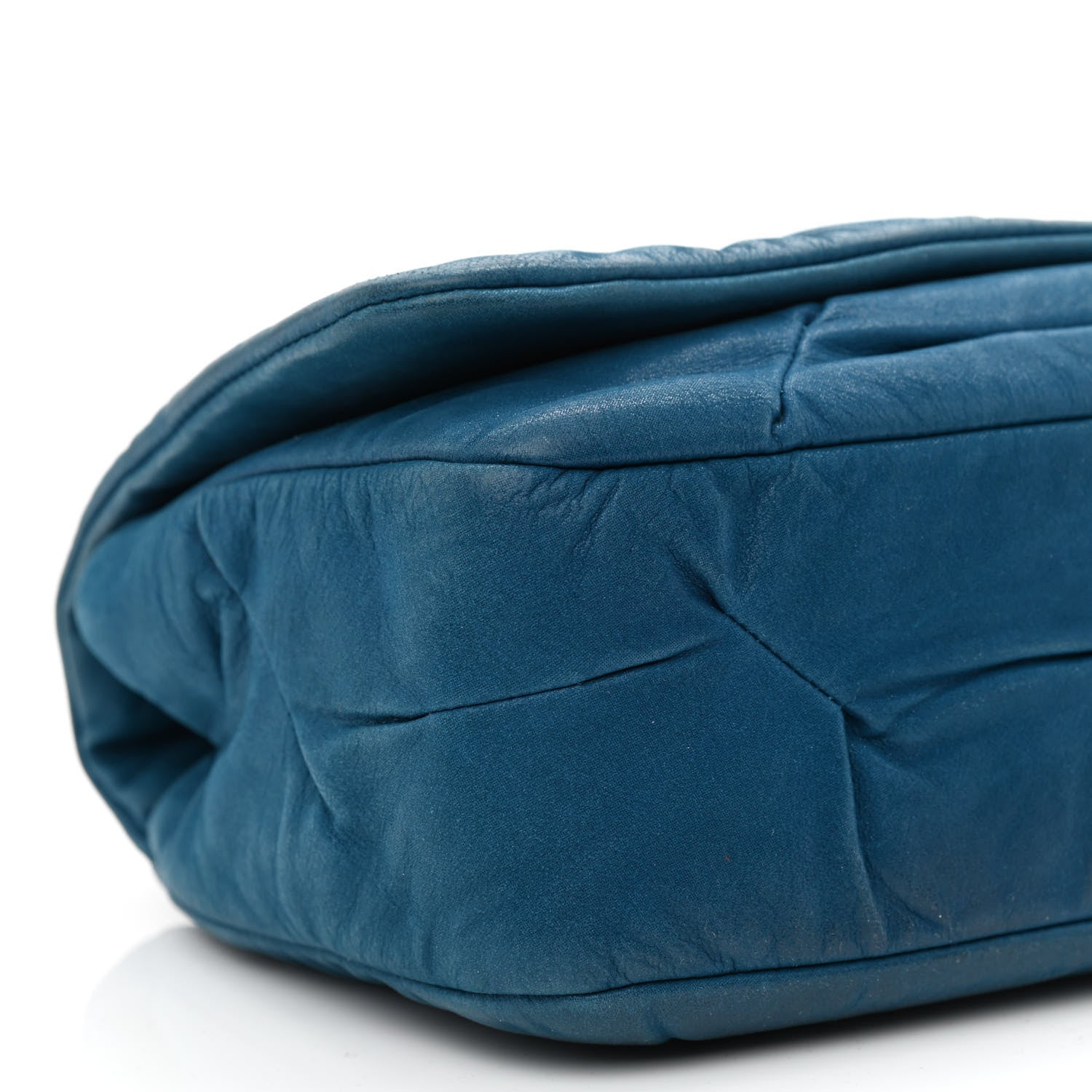 Chanel Iridescent Calfskin Glint Flap Blue 8 of 10