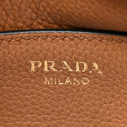 Prada Vitello Phenix Small Zippered Messenger Hobo Cammeo 6 of 9