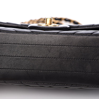 Chanel Lambskin Chevron Quilted Mini Rectangular Flap Black 10 of 15