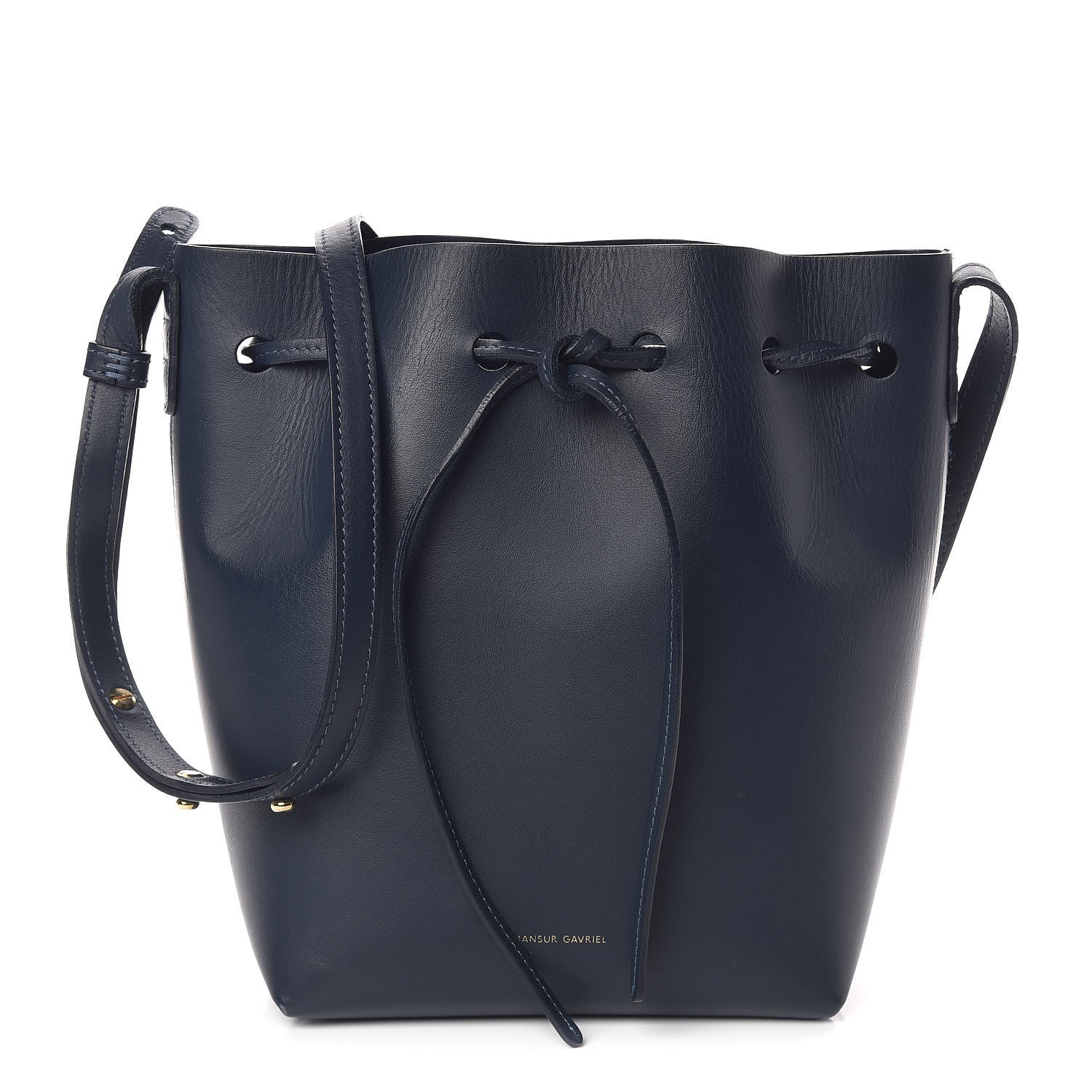 Mansur Gavriel Calfskin Mini Bucket Bag Blu 1 of 10