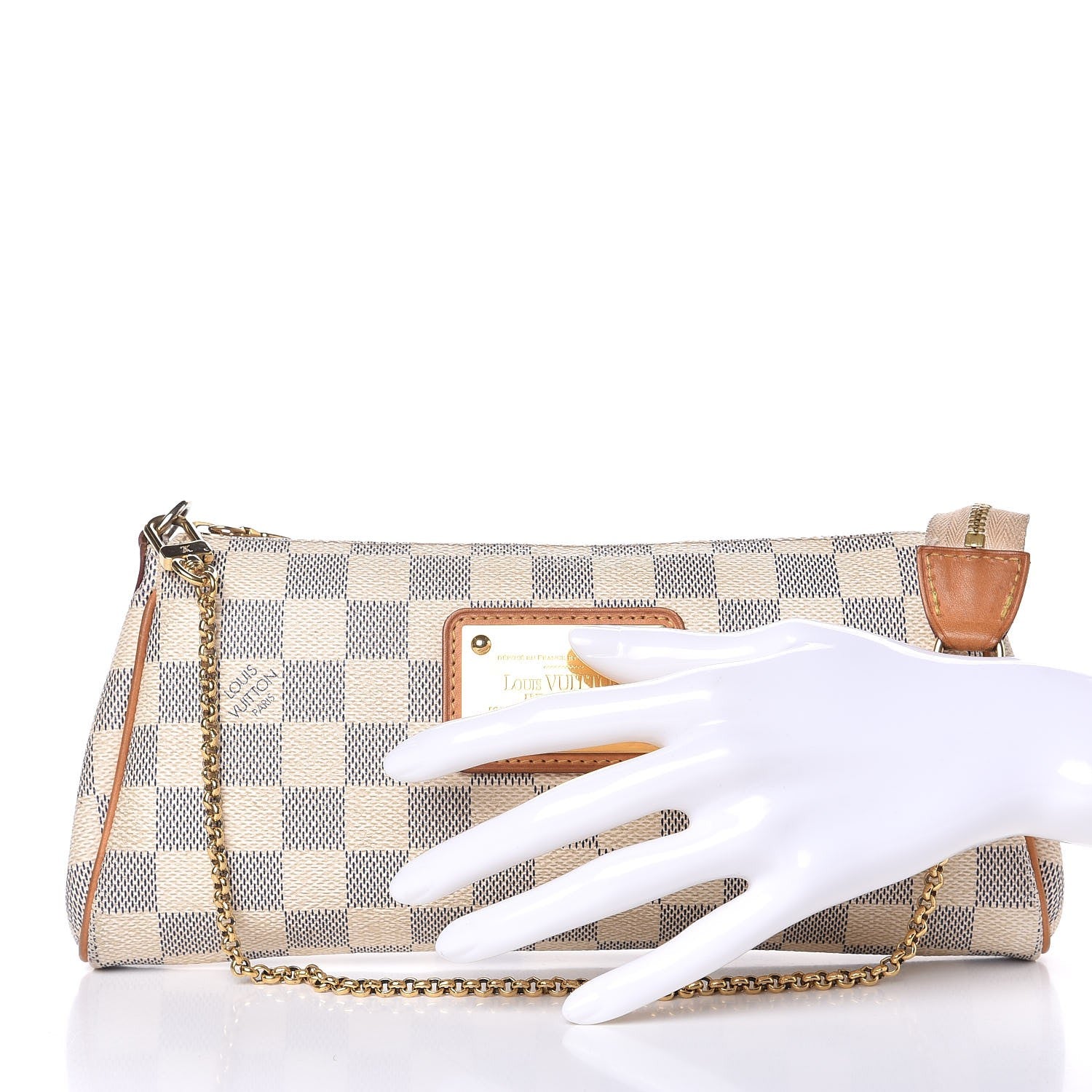 Louis Vuitton Damier Azur Eva Clutch 2 of 13