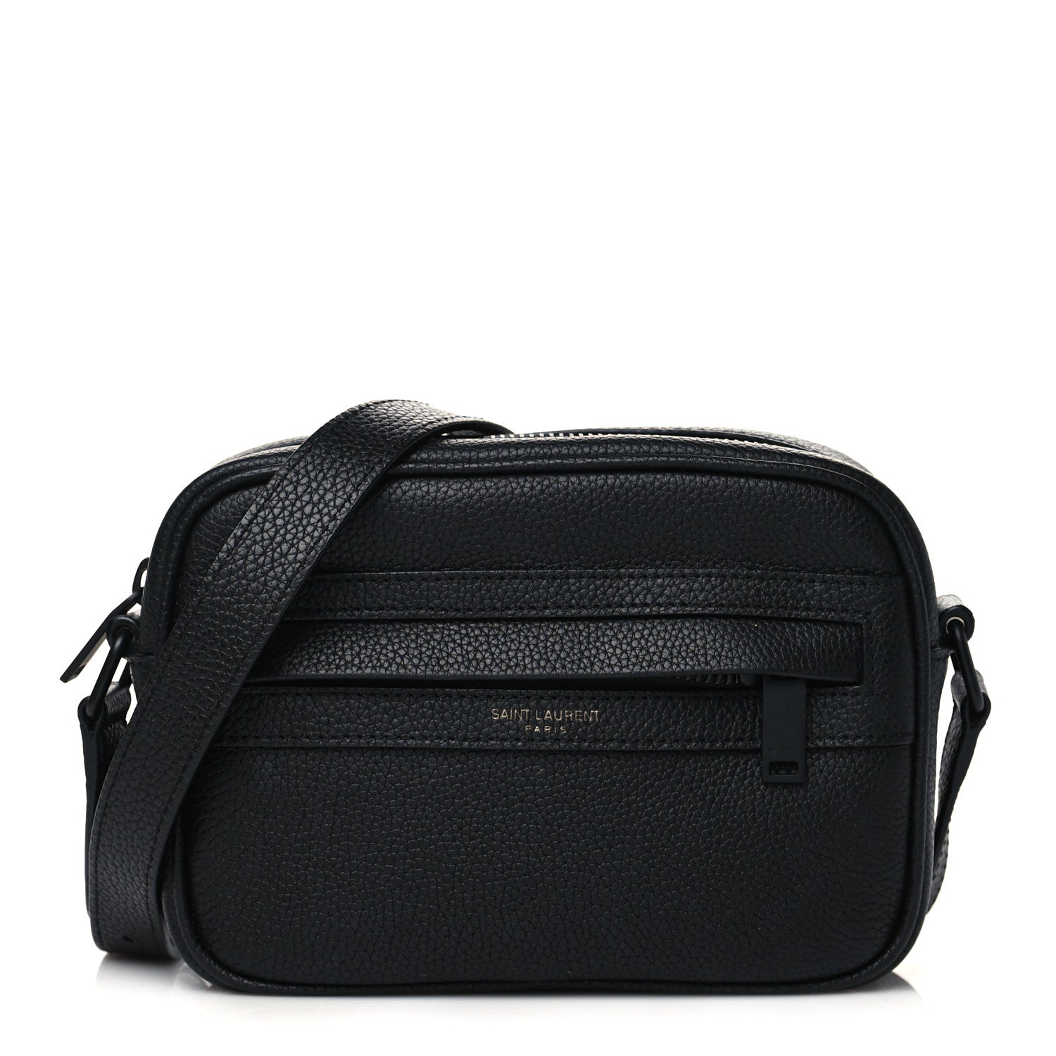 Saint Laurent Grained Calfskin Small Camp Camera Bag Black 1 of 5