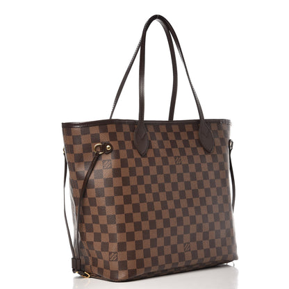 Louis Vuitton Damier Ebene Neo Neverfull MM Rose Ballerine 3 of 9