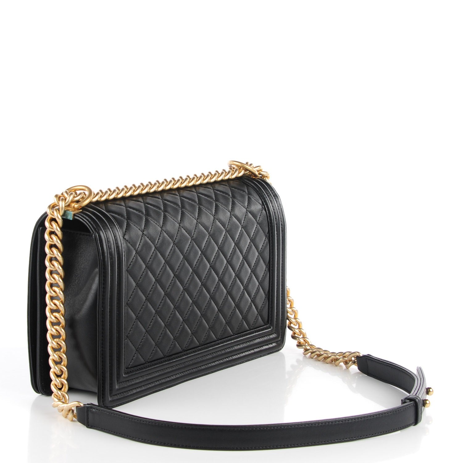 Chanel Lambskin Quilted New Medium Boy Flap Black 3 of 10