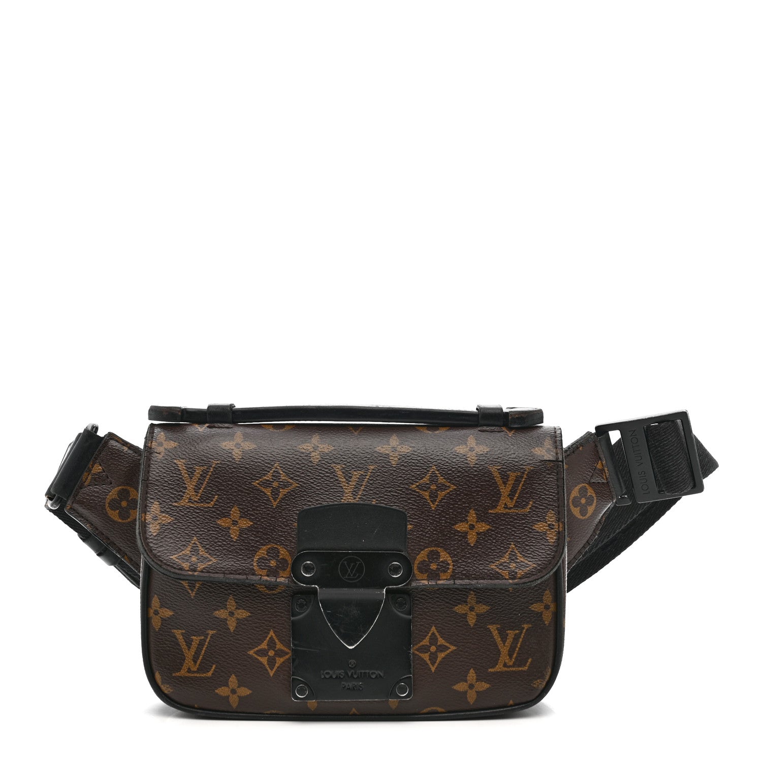 Louis Vuitton Monogram Macassar S Lock Messenger 1 of 18