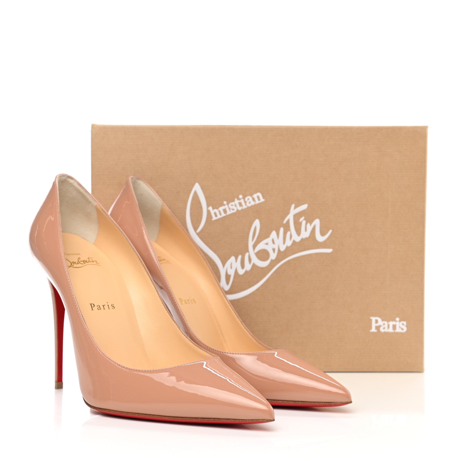 Christian Louboutin Patent So Kate 100 Pumps 39 Nude 8 of 8