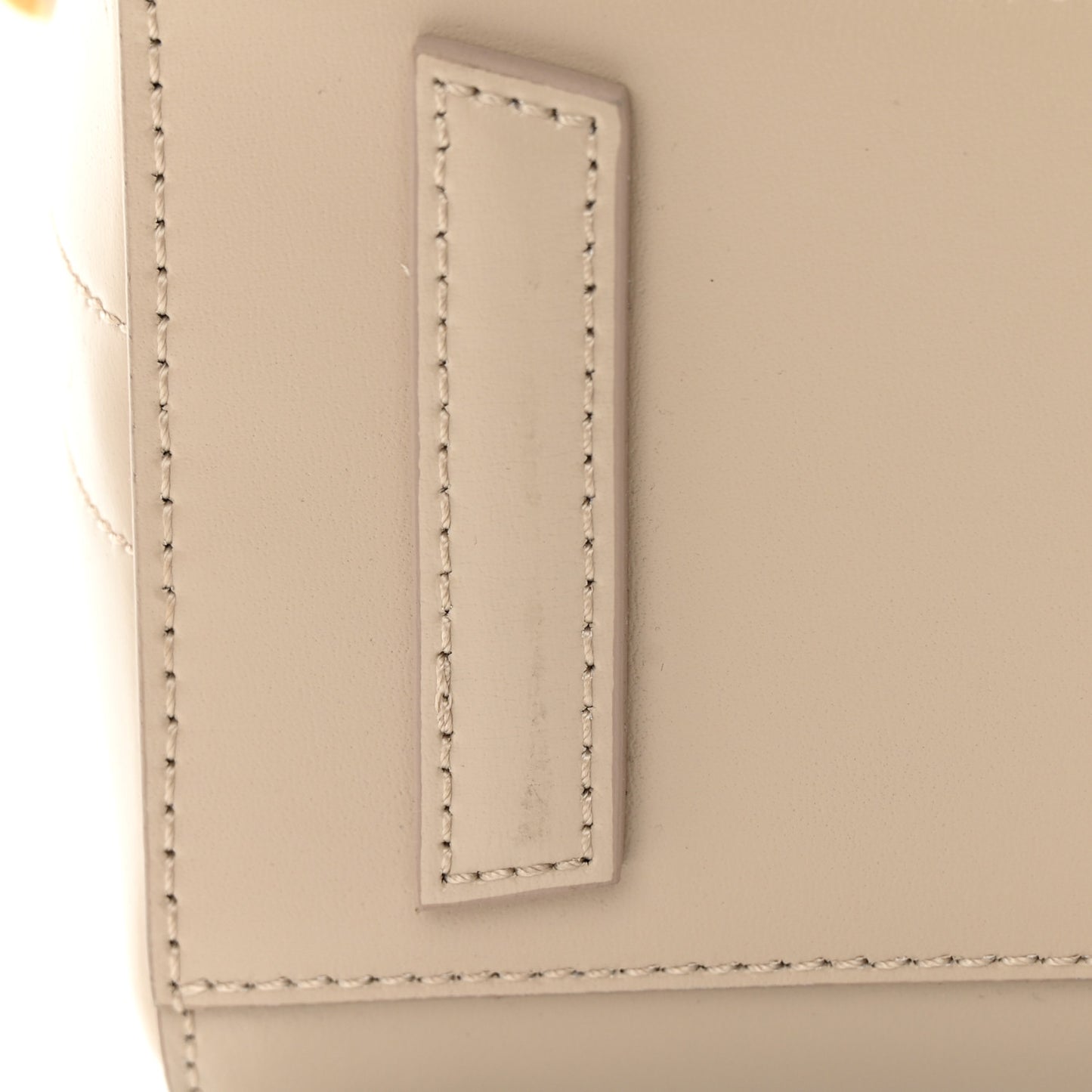 Shiny Lord Calfskin Mini Antigona Natural Beige