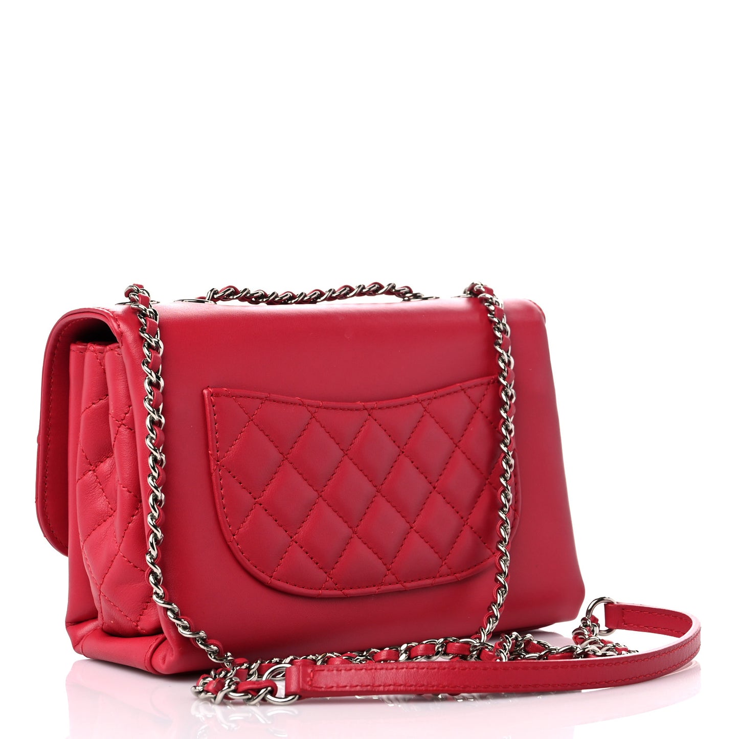 Calfskin Mini Tramezzo Flap Red