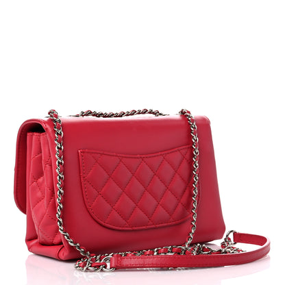Chanel Calfskin Mini Tramezzo Flap Red 3 of 16