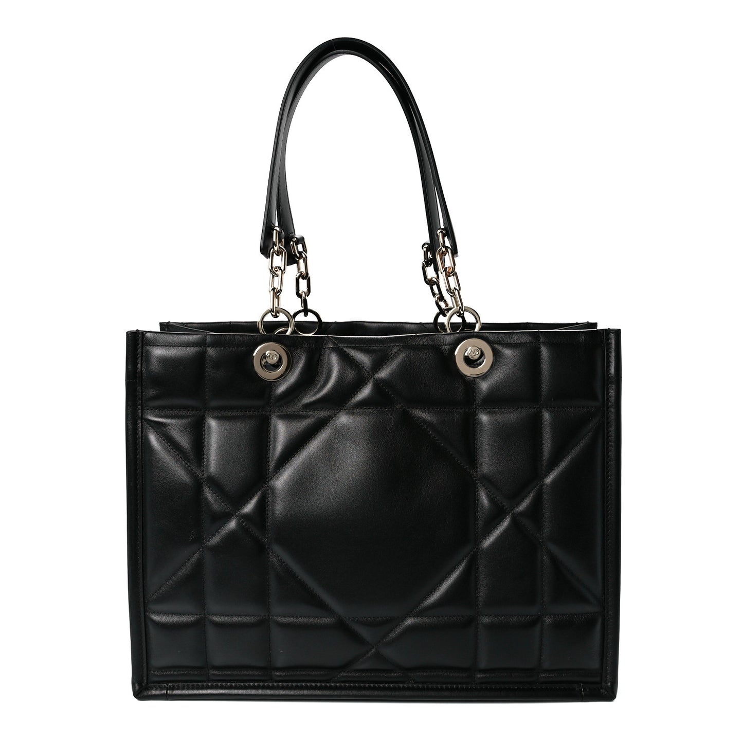 Calfskin Archicannage Medium Essential Tote Black