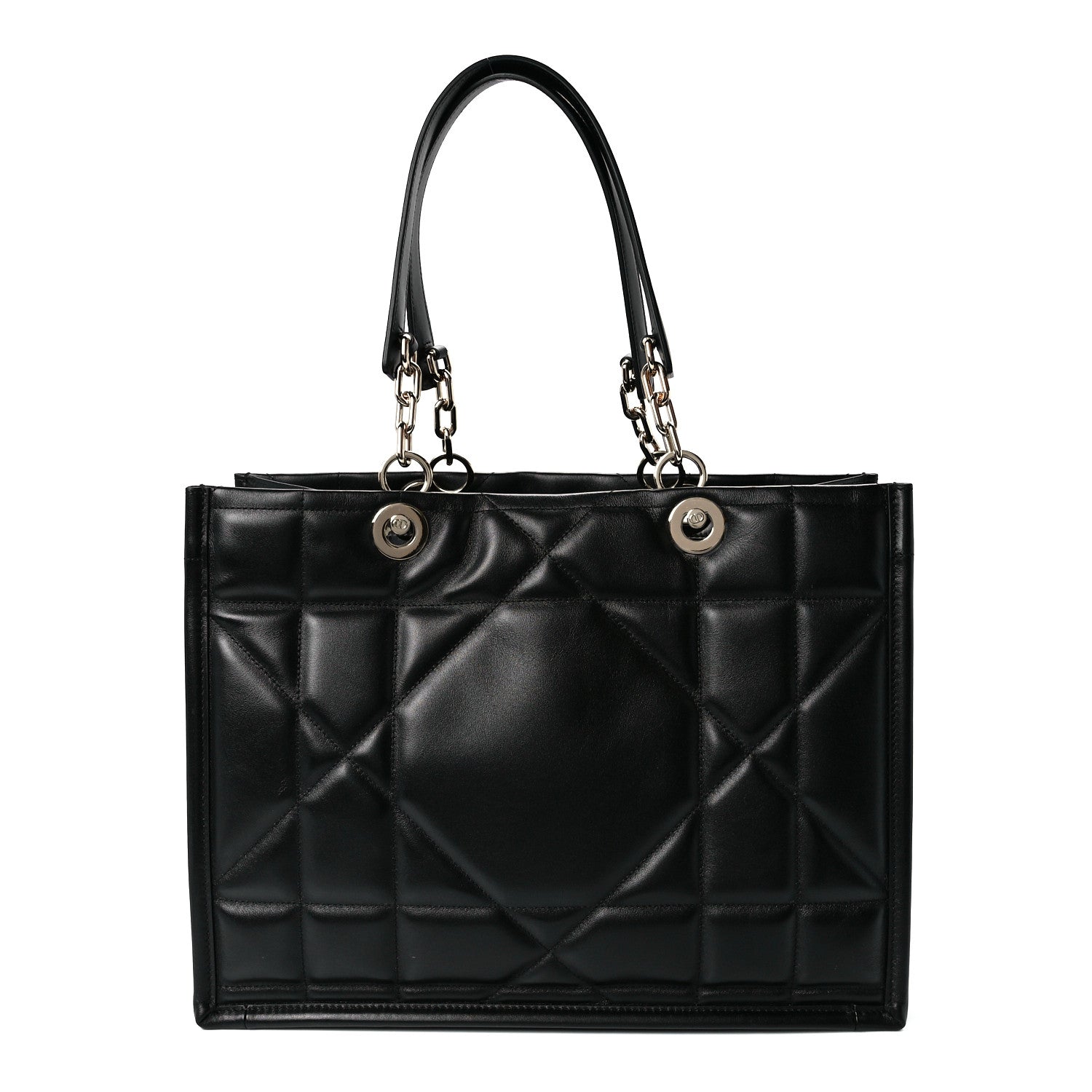 Christian Dior Calfskin Archicannage Medium Essential Tote Black 1 of 11