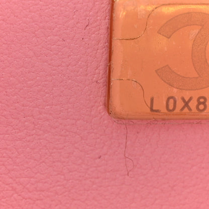 Chanel Metal Tweed Logo CC Minaudiere Mini Flap Bag Pink Gold 7 of 10