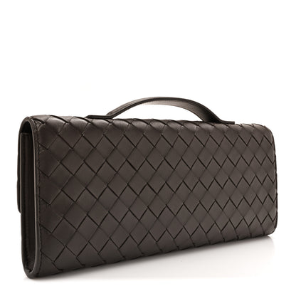 Bottega Veneta Nappa Intrecciato Long Andiamo Top Handle Clutch Fondant 3 of 7