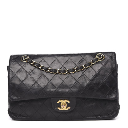 Chanel Lambskin Quilted Medium Double Flap Black 1 of 20