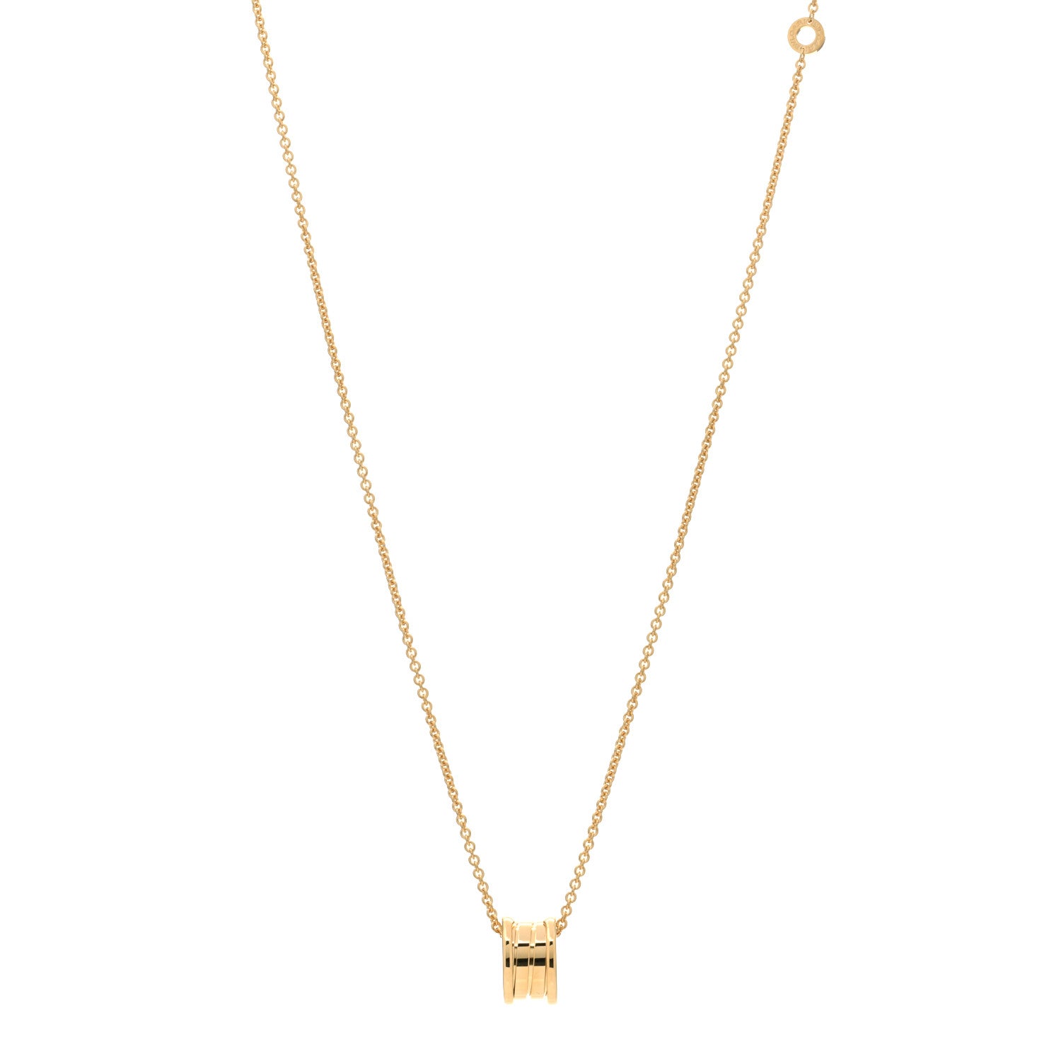 Bulgari 18K Yellow Gold B.Zero1 Pendant Necklace 1 of 3