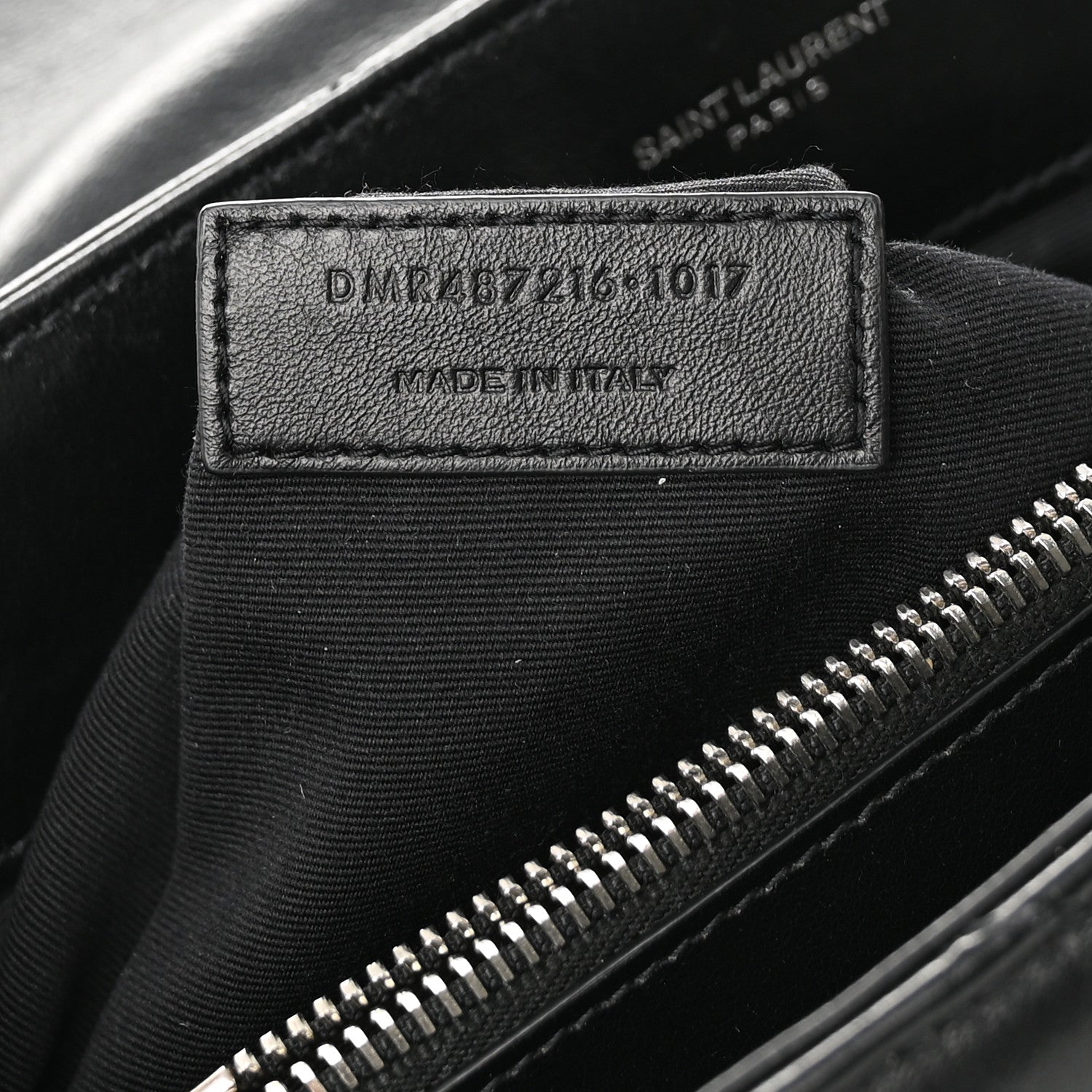 Saint Laurent Calfskin Y Quilted Monogram Medium Loulou Chain Satchel Black 8 of 11