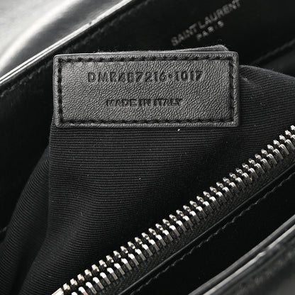 Saint Laurent Calfskin Y Quilted Monogram Medium Loulou Chain Satchel Black 8 of 11
