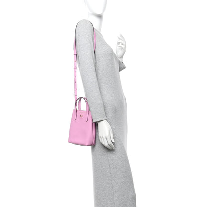 Salvatore Ferragamo Tumbled Calfskin Gancini Mini Bag Pink 2 of 10
