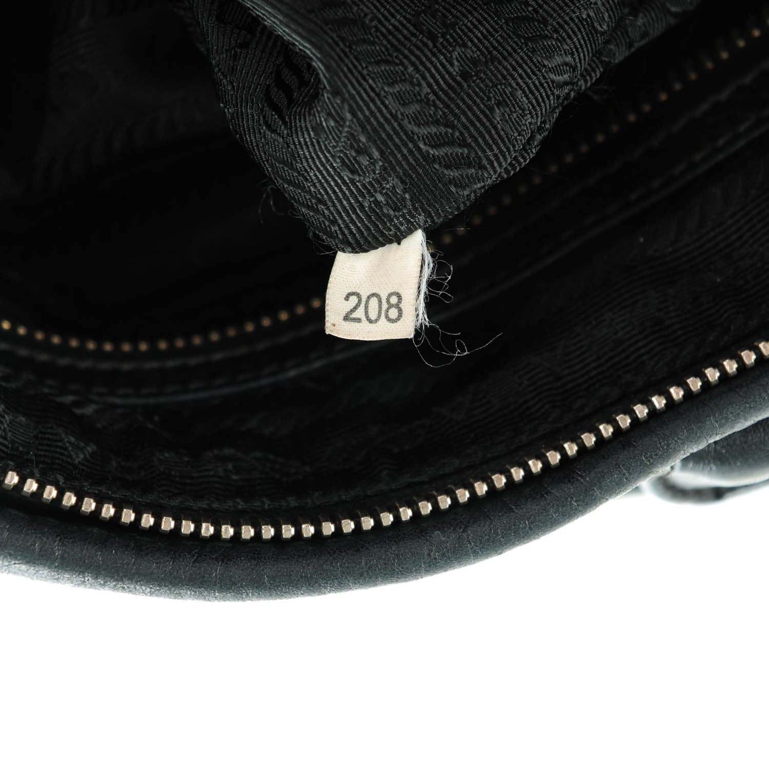 Prada Nylon Vitello Daino Shopping Satchel Black 7 of 7