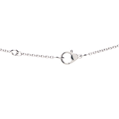 Hermes 18K White Gold Diamond Finesse Pendant Necklace 4 of 6