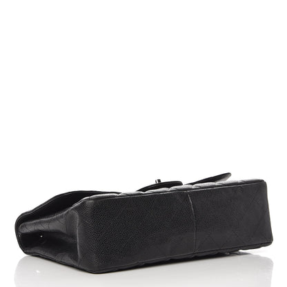 Chanel Caviar Quilted Jumbo Single Flap Black 5 of 8