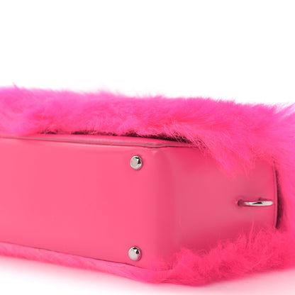 3.1 Phillip Lim Shearling Calfskin Ray Baguette Crossbody Neon Pink 10 of 10