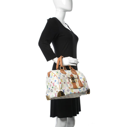 Louis Vuitton Monogram Multicolor Speedy 30 White 2 of 16