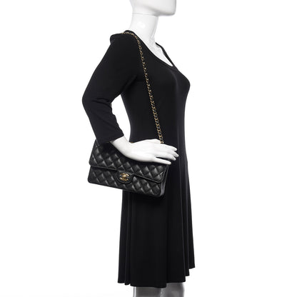 Chanel Caviar Quilted Medium Double Flap Black 2 of 10