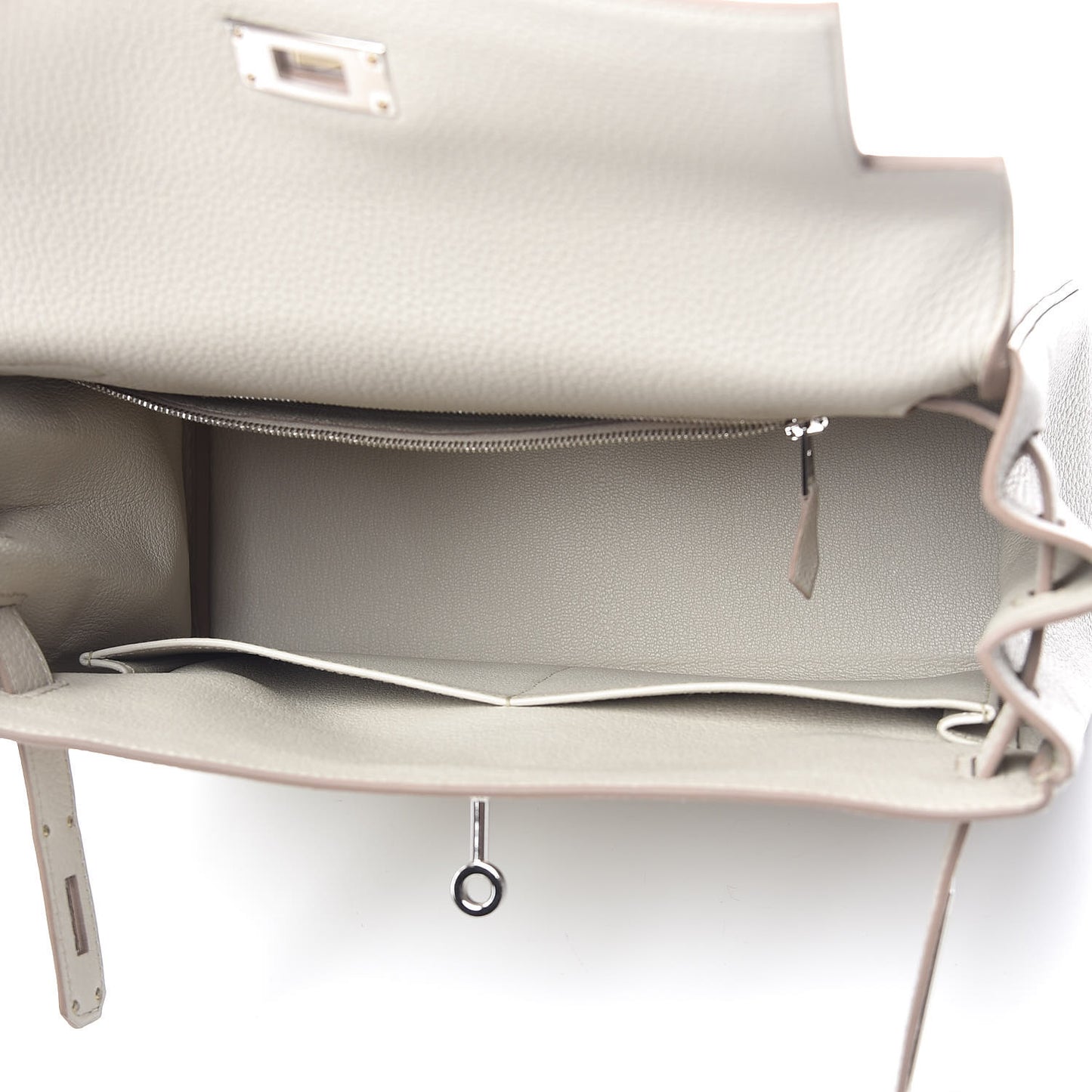 Matte Alligator Togo Kelly Retourne 28 Beton