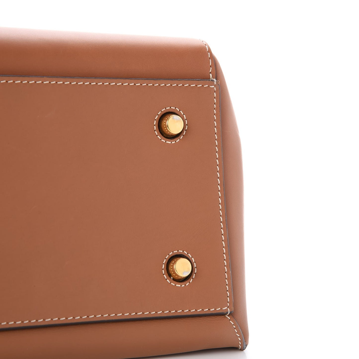 Smooth Calfskin Medium Edge Shoulder Bag Camel