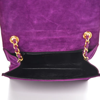 Chanel Suede Timeless Mini Flap Purple 5 of 11