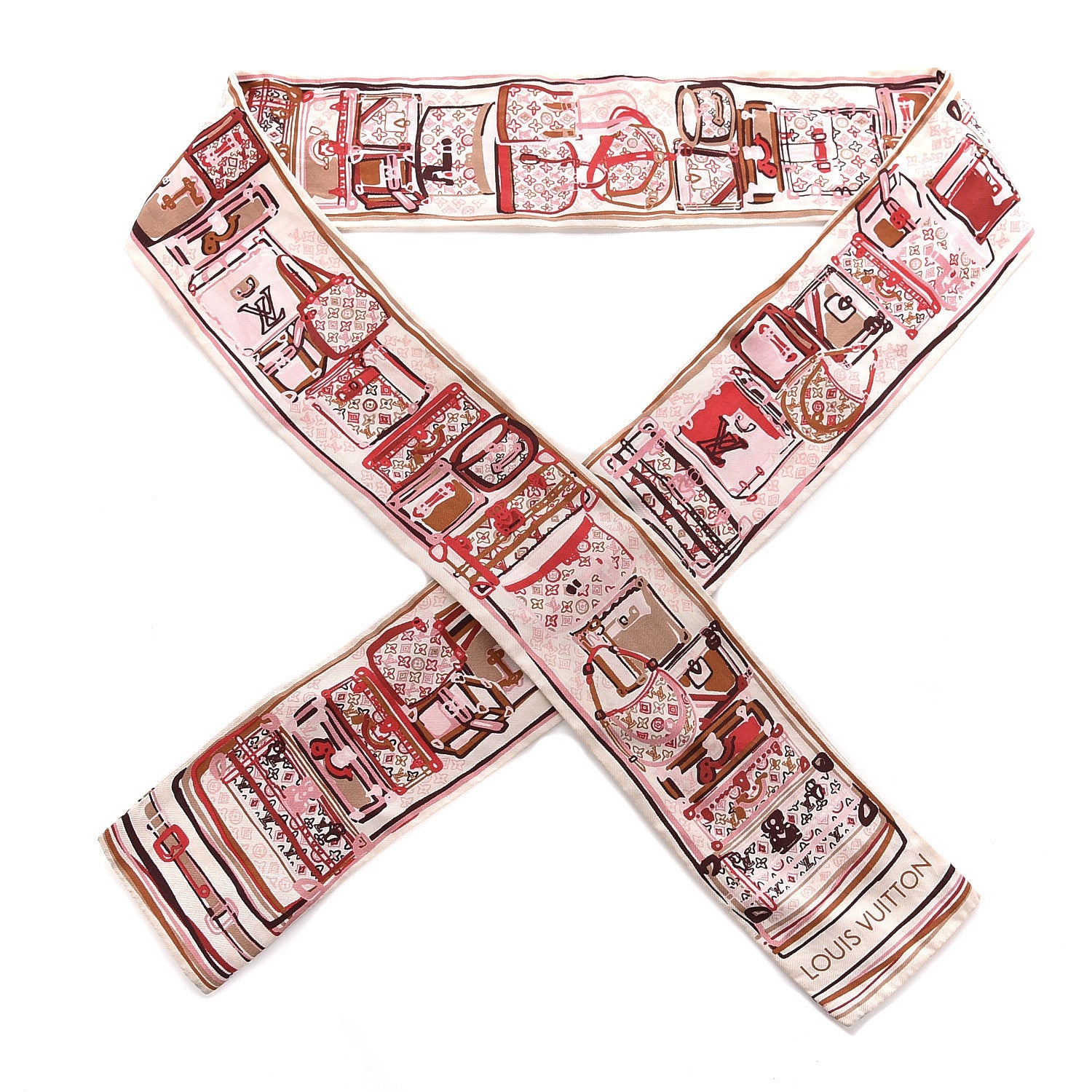 Louis Vuitton Silk Monogram LV Trunks and Bags Bandeau 1 of 5