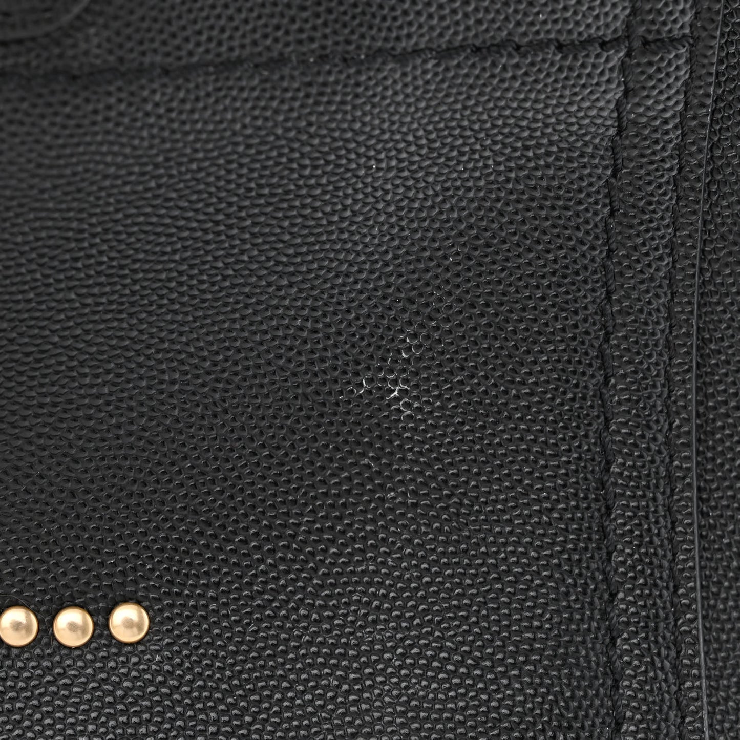 Caviar Small Studded Deauville Tote Black