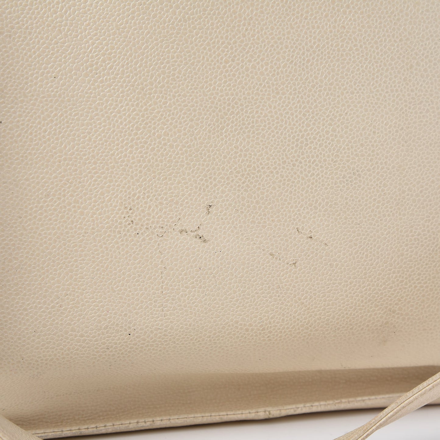 Caviar CC Shopper Tote Beige Clair