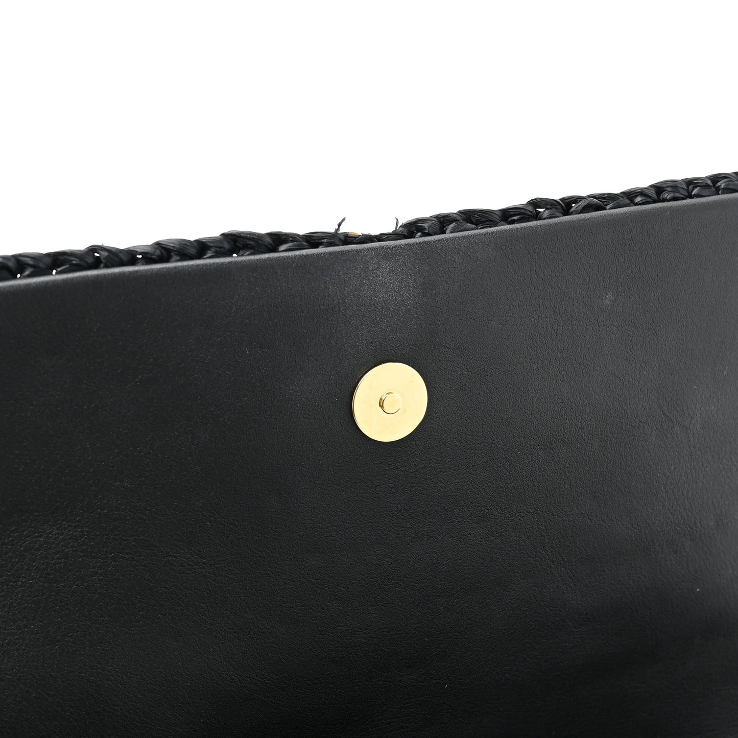 Raffia Monogram Tassel Kate 99 Black