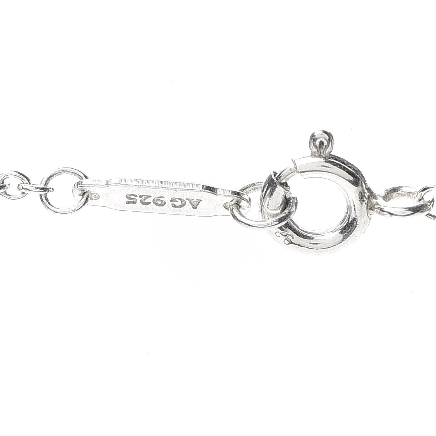 Tiffany Sterling Silver 1837 Circle Pendant Necklace 5 of 5