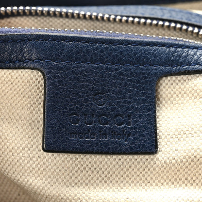 Gucci Calfskin Large Techno Horsebit Flap Blue 6 of 9