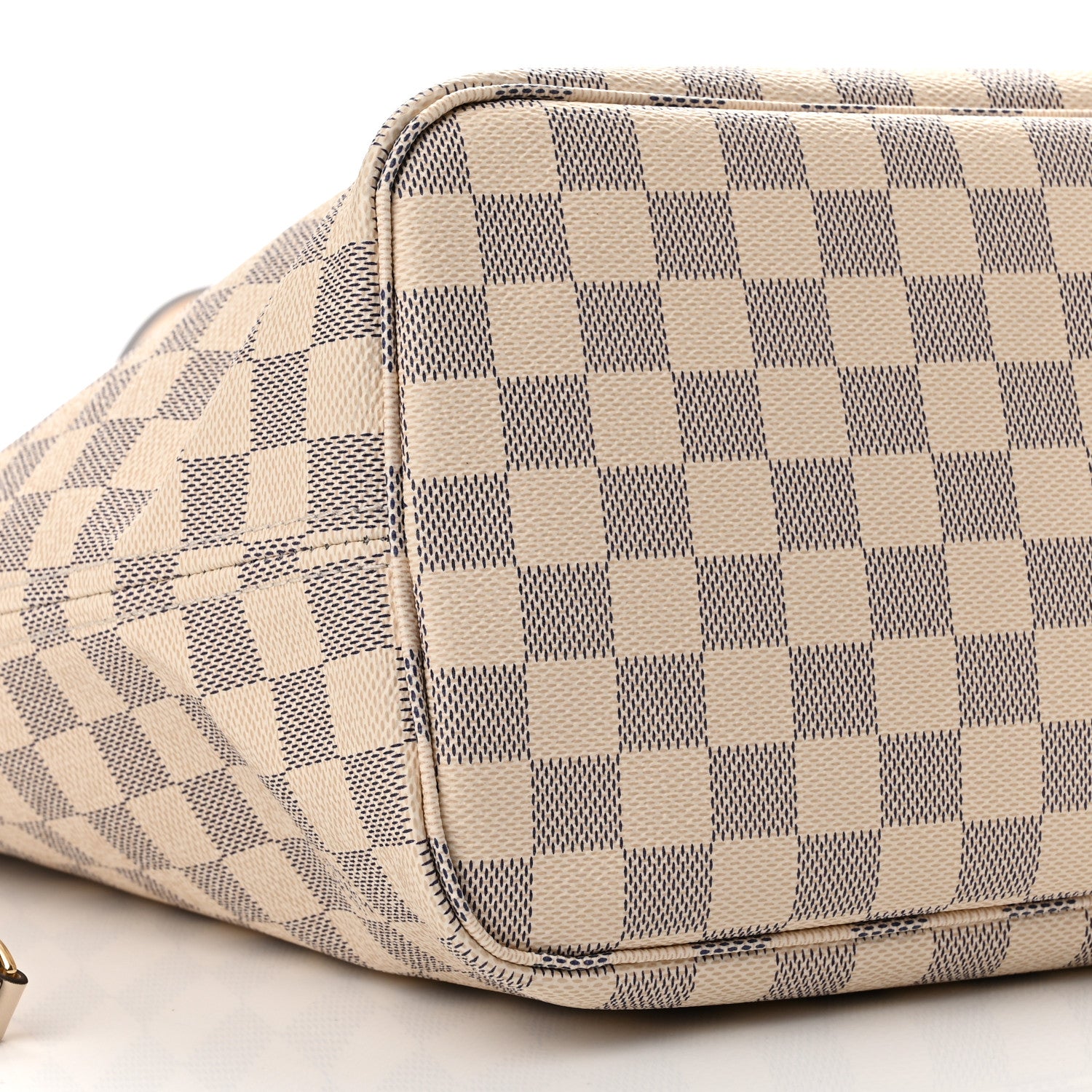 Louis Vuitton Damier Azur Braided Neverfull MM Pink 8 of 9