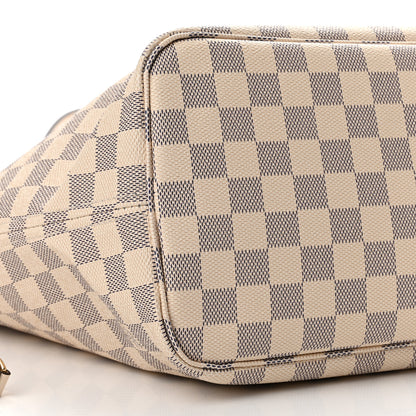 Louis Vuitton Damier Azur Braided Neverfull MM Pink 8 of 9