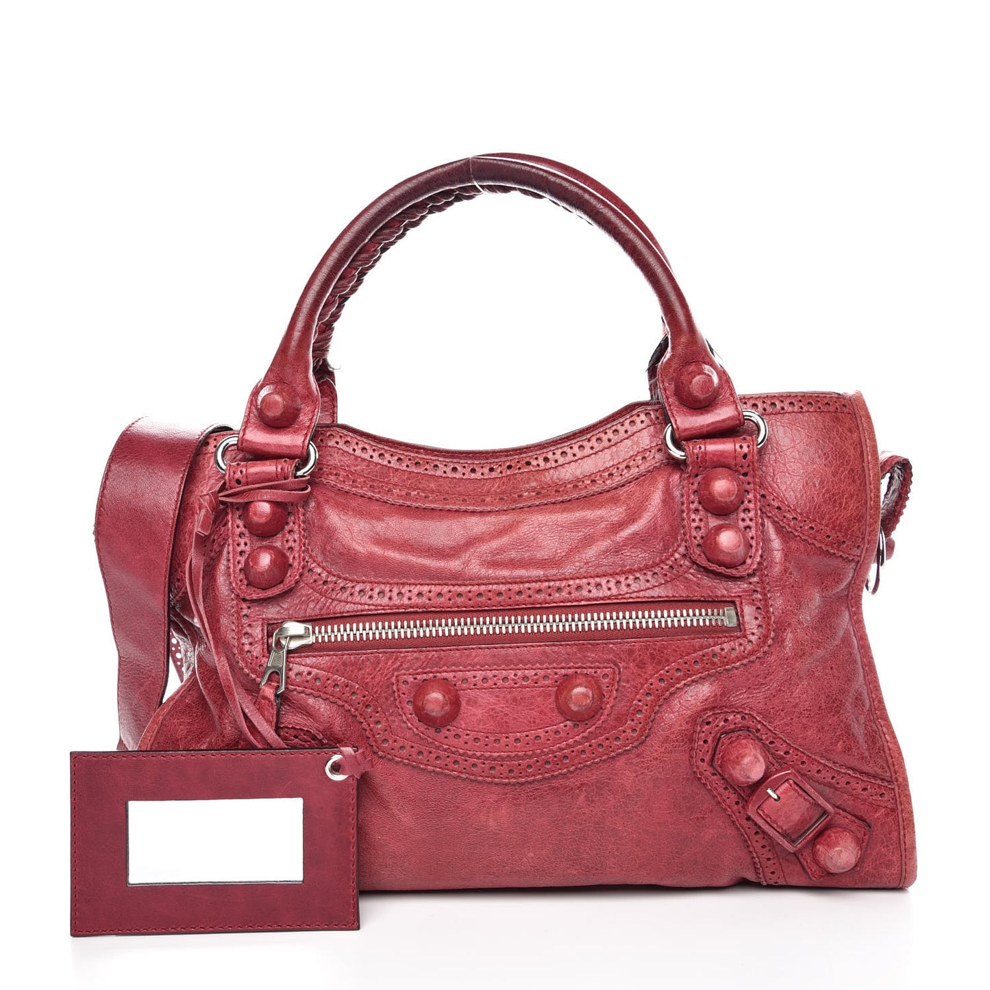 Agneau Giant Brogues Hardware City Pourpre