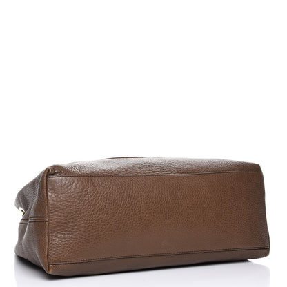 Gucci Pebbled Calfskin Medium Soho Chain Shoulder Bag Maple Brown 5 of 8