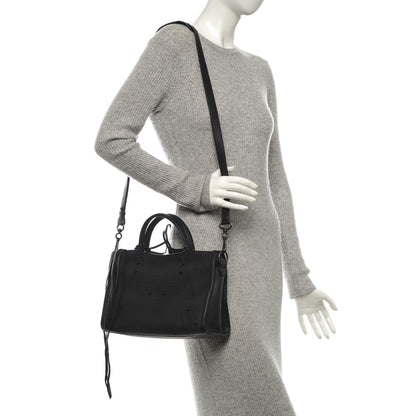 Balenciaga Veau Grana Blackout Hardware Perforated S City Black 2 of 7