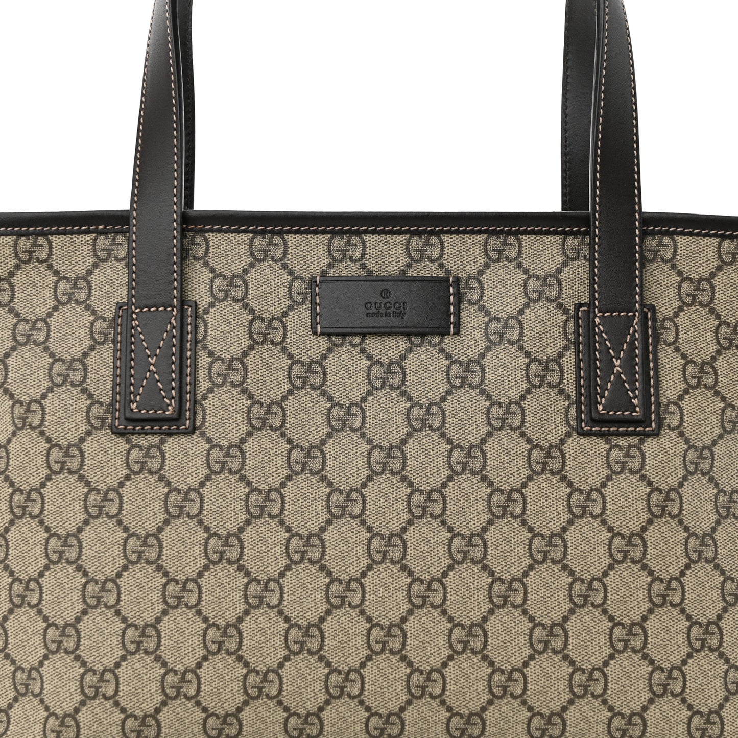GG Supreme Monogram Small Joy Tote Dark Brown