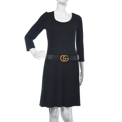 Gucci Textured Calfskin Double G 40mm Belt 95 38 Black 3 of 7