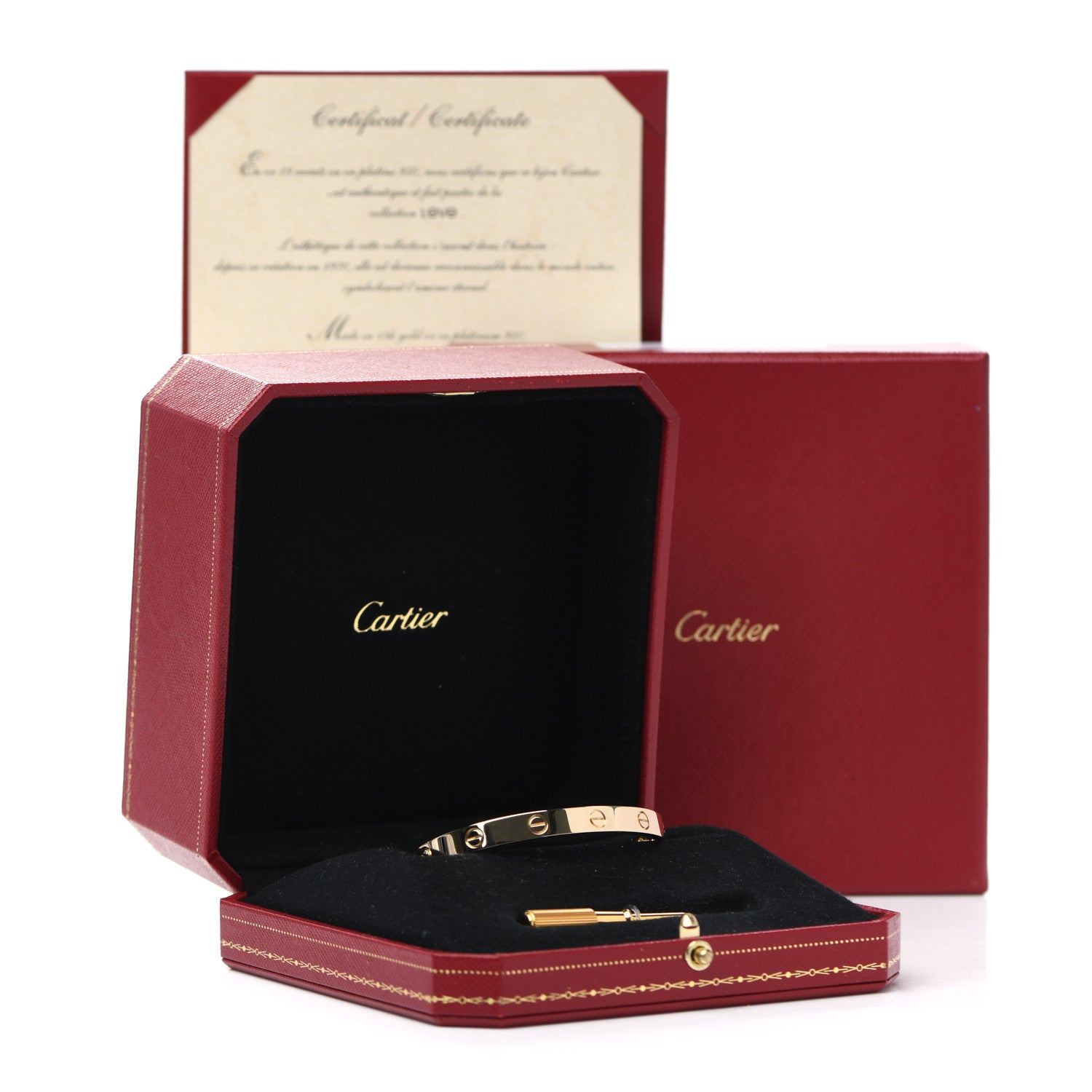 Cartier 18K Yellow Gold LOVE Bracelet 17 7 of 7