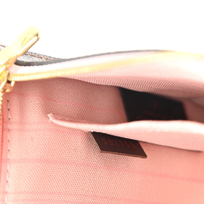 Louis Vuitton Damier Ebene Neverfull MM GM Pochette Rose Ballerine 7 of 7