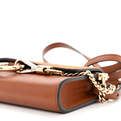 Chloe Suede Calfskin Faye Wallet On Strap Tan 10 of 10