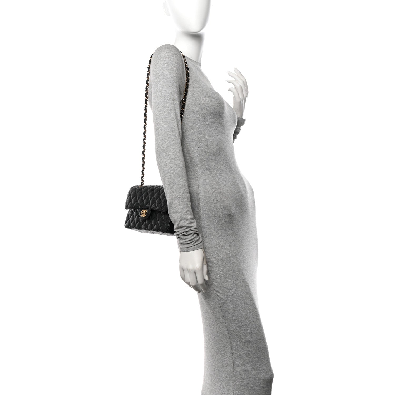 Chanel Caviar Quilted Small Double Flap Black 3 of 10