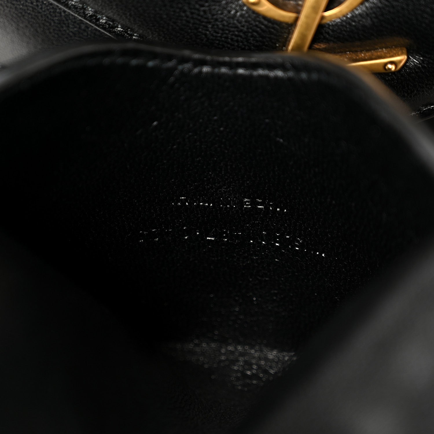 Saint Laurent Lambskin Chevron Quilted Small LouLou Black 10 of 13